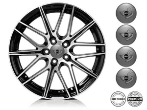Mini Cooper Logo Jantes Bombées Autocollants Résine Premium